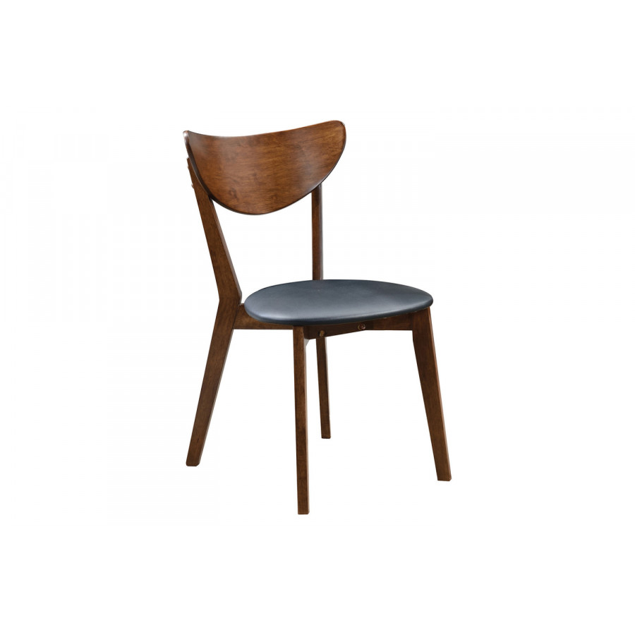 Coaster - Malone Upholstered Dining Chairs (Set Of 2) in Dark Walnut/Black