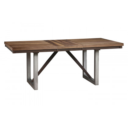 Coaster - Spring Creek Dining Table With Extension Leaf in Natural Walnut