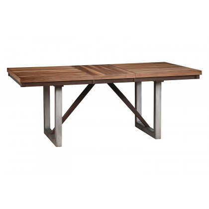 Coaster - Spring Creek Dining Table With Extension Leaf in Natural Walnut