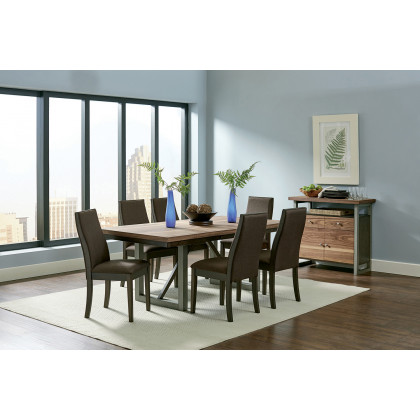 Coaster - Spring Creek Dining Table With Extension Leaf in Natural Walnut