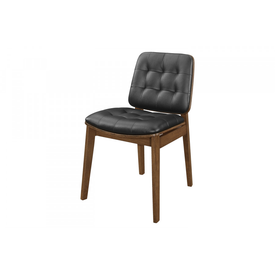 Coaster - Redbridge Tufted Back Side Chairs (Set Of 2) in Natural Walnut/Black