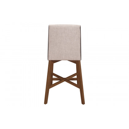 Coaster - Upholstered Counter Height Stools (Set Of 2) in Light Gray/Natural Walnut