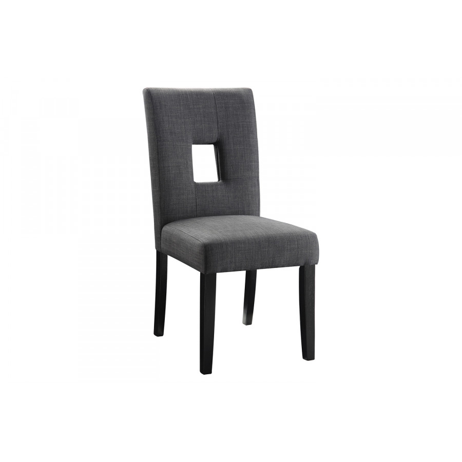 Coaster - Upholstered Side Chairs (Set Of 2) in Gray/Black