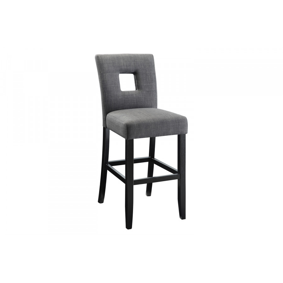 Coaster - Upholstered Counter Height Stools (Set Of 2) in Gray/Black