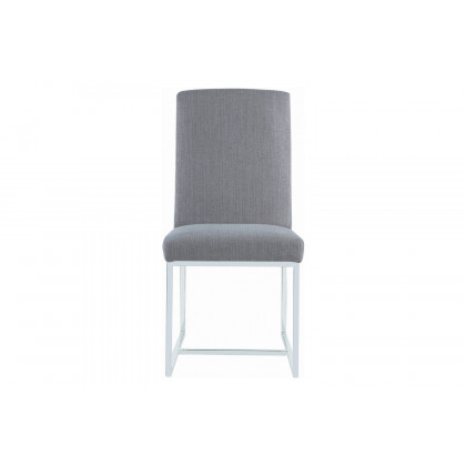 Coaster - Mackinnon Upholstered Side Chairs (Set Of 2) in Gray/Chrome