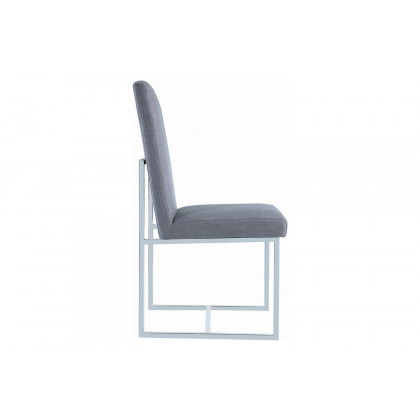 Coaster - Mackinnon Upholstered Side Chairs (Set Of 2) in Gray/Chrome