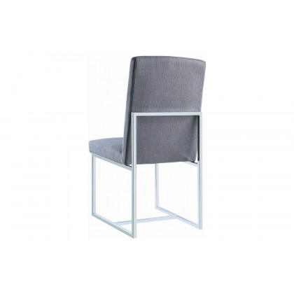 Coaster - Mackinnon Upholstered Side Chairs (Set Of 2) in Gray/Chrome