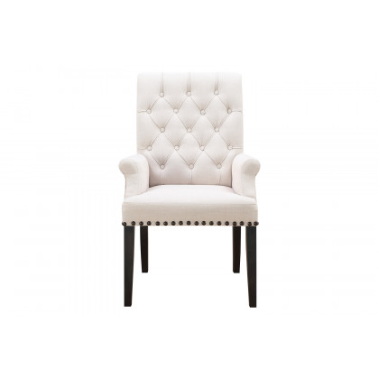 Coaster - Phelps Upholstered Arm Chair in Beige/Smokey Black