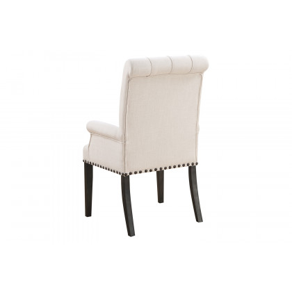 Coaster - Phelps Upholstered Arm Chair in Beige/Smokey Black