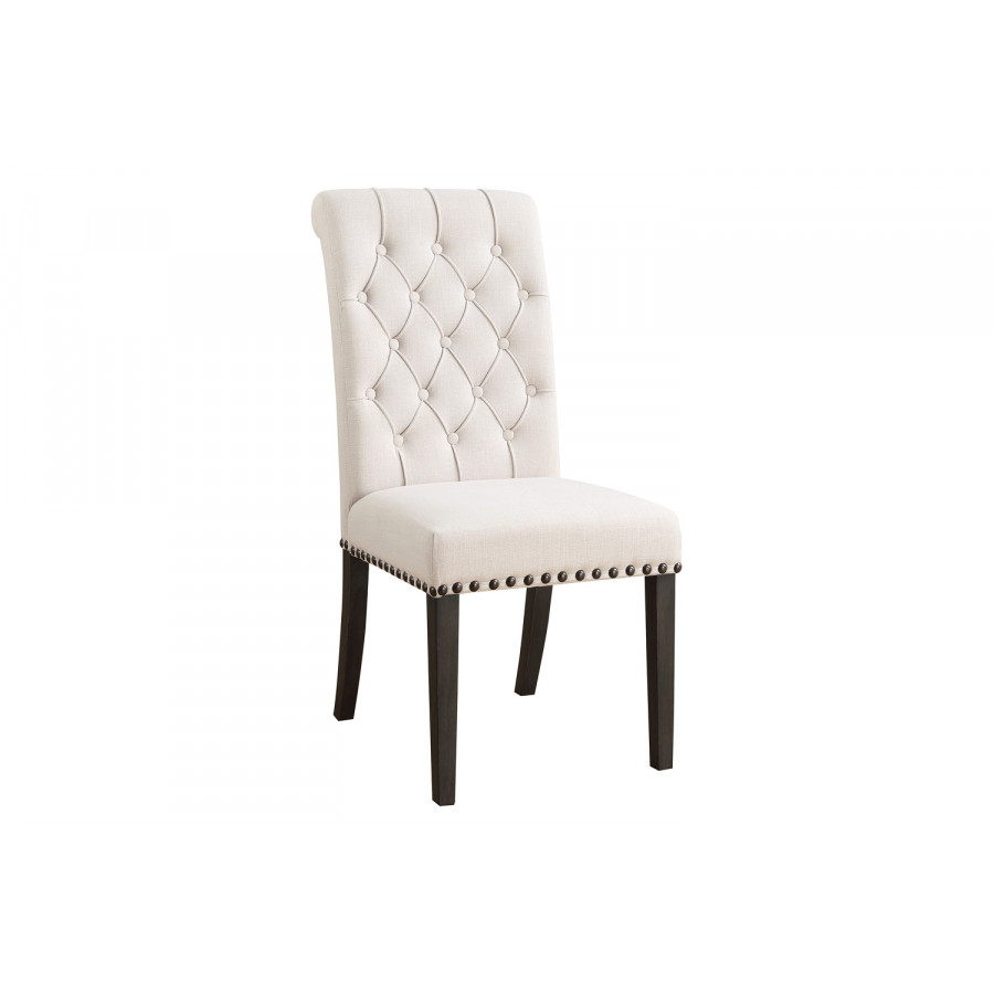 Coaster - Phelps Upholstered Side Chairs (Set Of 2) in Beige/Smokey Black