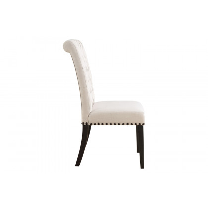 Coaster - Phelps Upholstered Side Chairs (Set Of 2) in Beige/Smokey Black