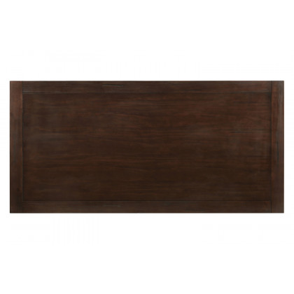 Coaster - Parkins Double Pedestals Dining Table in Rustic Espresso