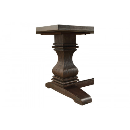 Coaster - Parkins Double Pedestals Dining Table in Rustic Espresso