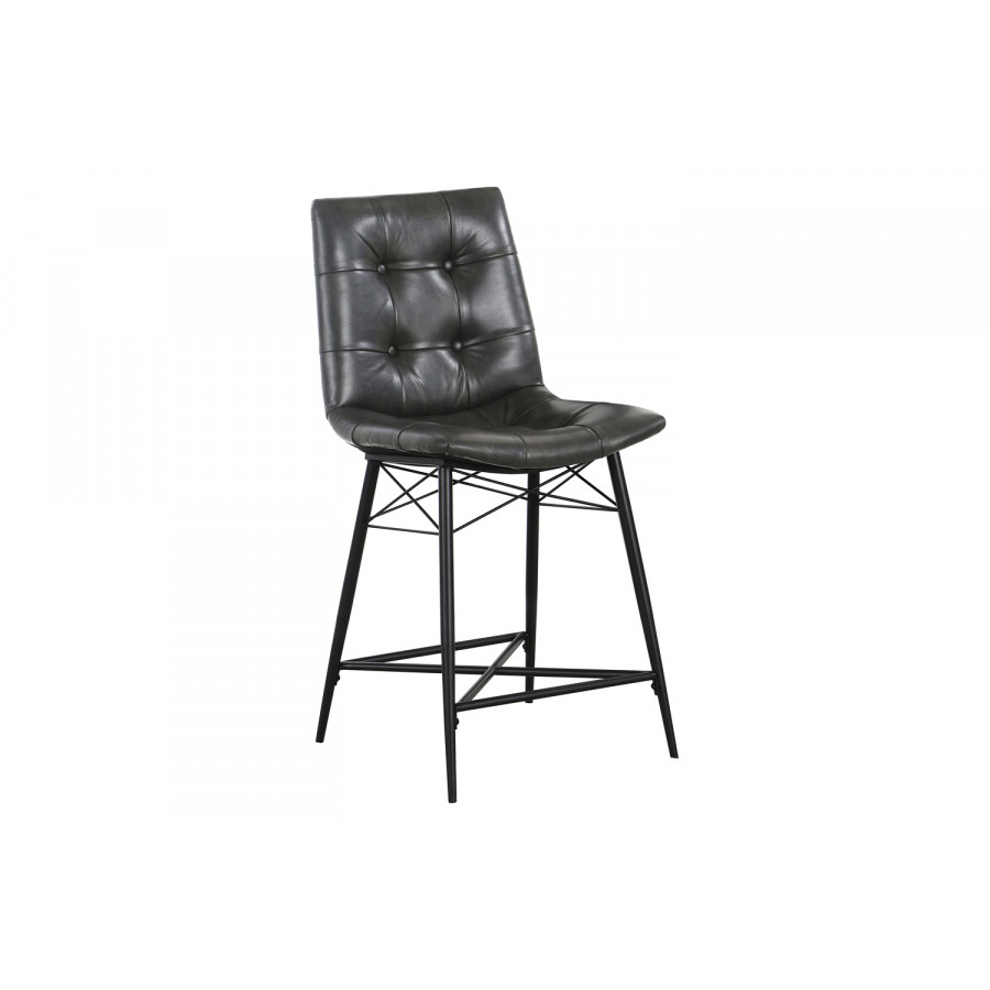 Coaster Upholstered Tufted Counter Height Stools (Set Of 2) - Gray