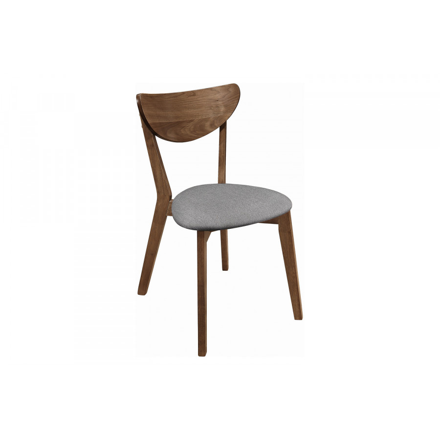Coaster - Alfredo Upholstered Dining Chairs (Set Of 2) in Gray/Natural Walnut