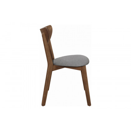 Coaster - Alfredo Upholstered Dining Chairs (Set Of 2) in Gray/Natural Walnut