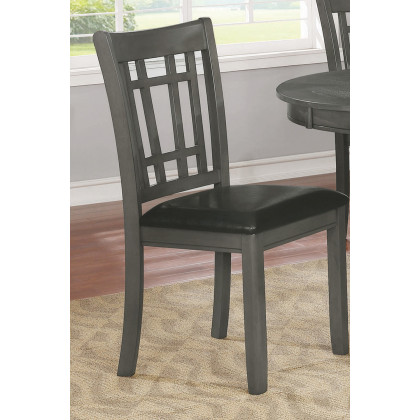 Coaster Lavon Padded Dining Side Chairs (Set Of 2) - Espresso/Medium Gray
