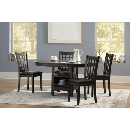Coaster Lavon Padded Dining Side Chairs (Set Of 2) - Espresso/Medium Gray