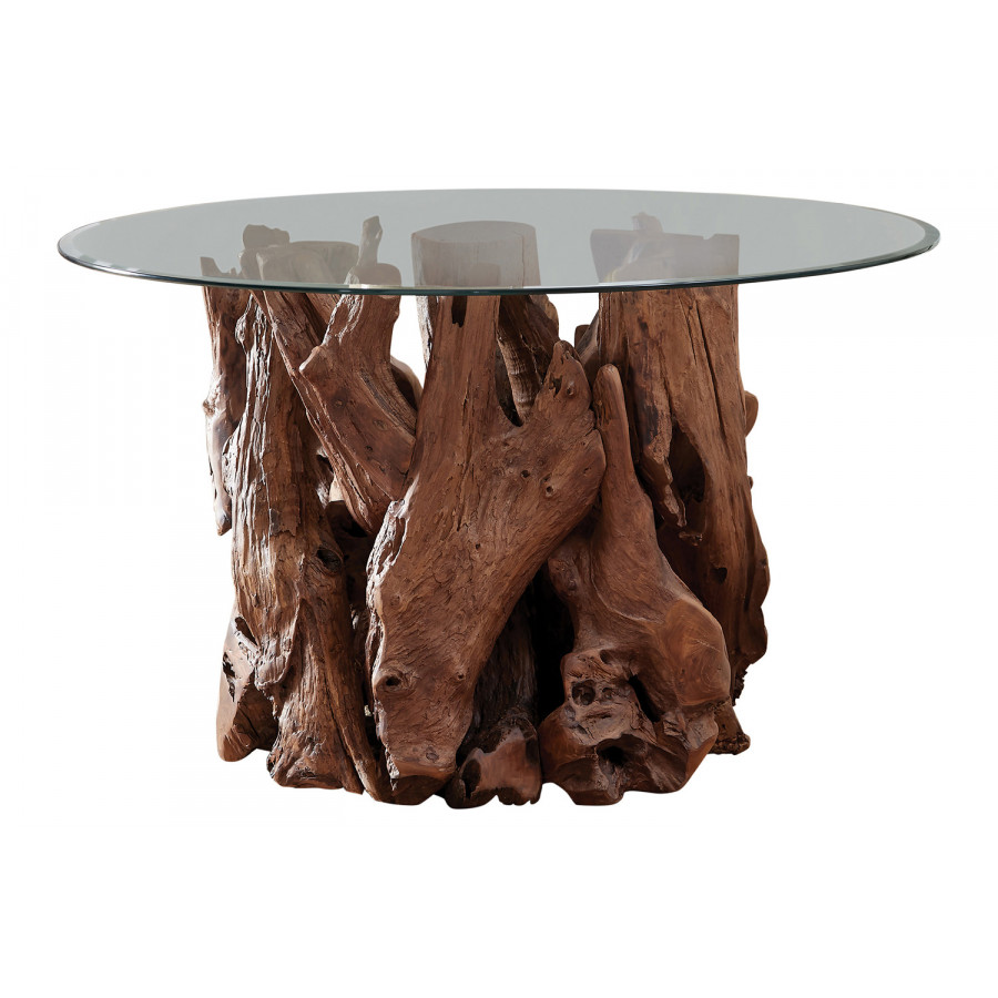 Coaster - Asbury Dining Table Base in Natural Teak