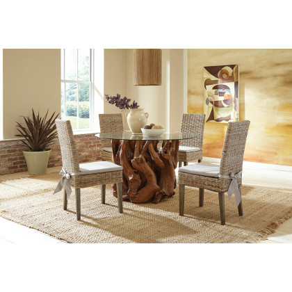 Coaster - Asbury Dining Table Base in Natural Teak