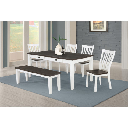 Coaster - Kingman Slat Back Dining Chairs (Set Of 2) in Espresso/White