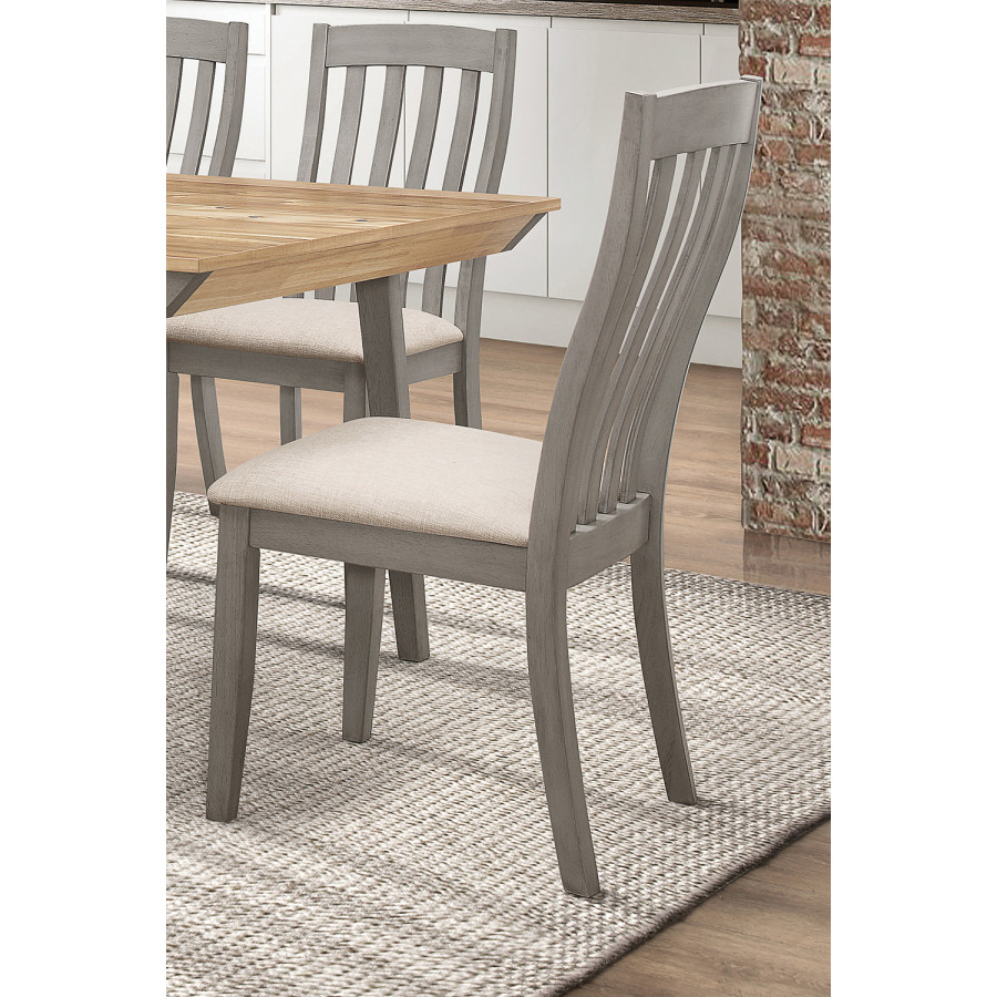 Coaster - Nogales Slat Back Side Chairs (Set Of 2) in Coastal Gray