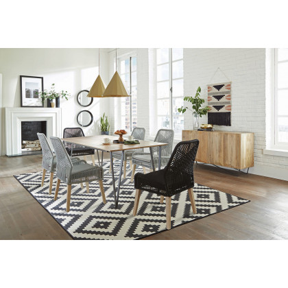 Coaster - Woven Back Side Chairs (Set Of 2) in Gray
