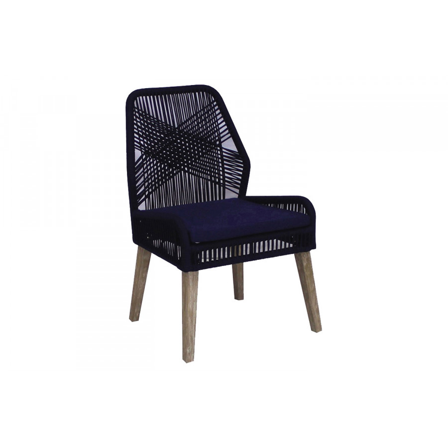 Coaster - Sorrel Woven Rope Dining Chairs(Set Of 2) in Dark Navy