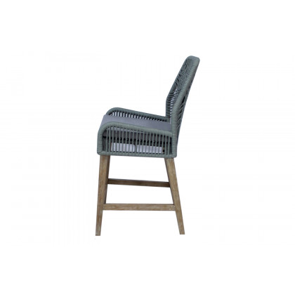 Coaster Athens Woven Rope Back Counter Height Stools (Set Of 2) - Gray