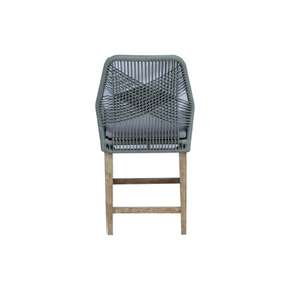 Coaster Athens Woven Rope Back Counter Height Stools (Set Of 2) - Gray