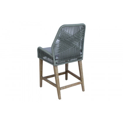 Coaster Athens Woven Rope Back Counter Height Stools (Set Of 2) - Gray