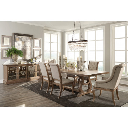 Coaster Brockway Cove Tufted Dining Chairs (Set Of 2) - Cream/Barley Brown