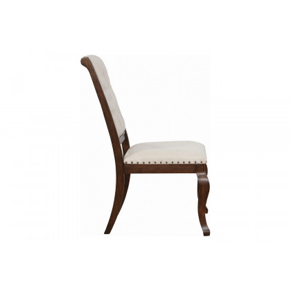 Coaster Brockway Cove Tufted Dining Chairs (Set Of 2) - Cream/Antique Java