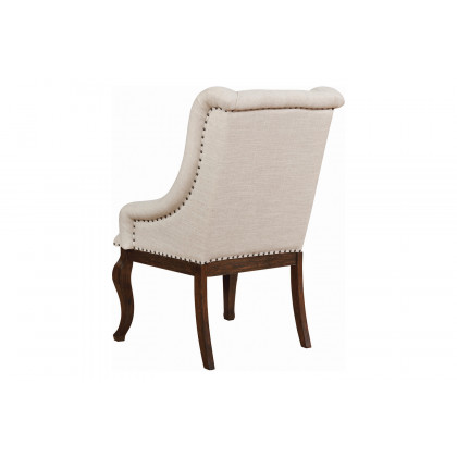 Coaster Brockway Cove Tufted Arm Chairs (Set Of 2) - Cream/Antique Java