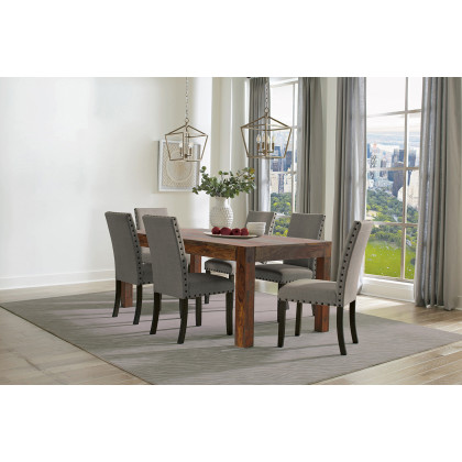 Coaster - Keats Rectangular Dining Table in Warm Chestnut