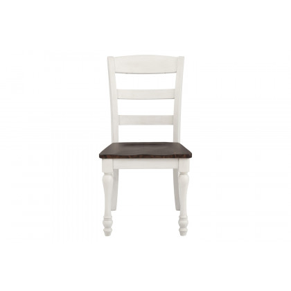 Coaster - Madelyn Ladder Back Side Chairs (Set Of 2) in Dark Cocoa/Coastal White