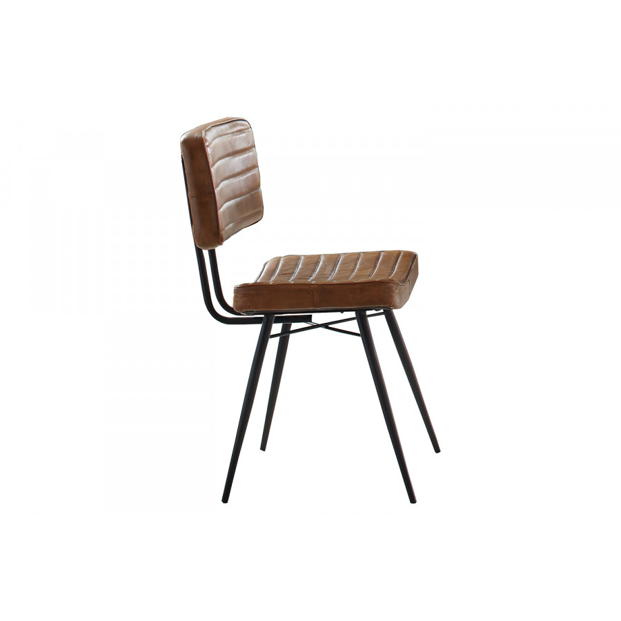Coaster - Misty Padded Side Chairs (Set Of 2) in Camel/Black