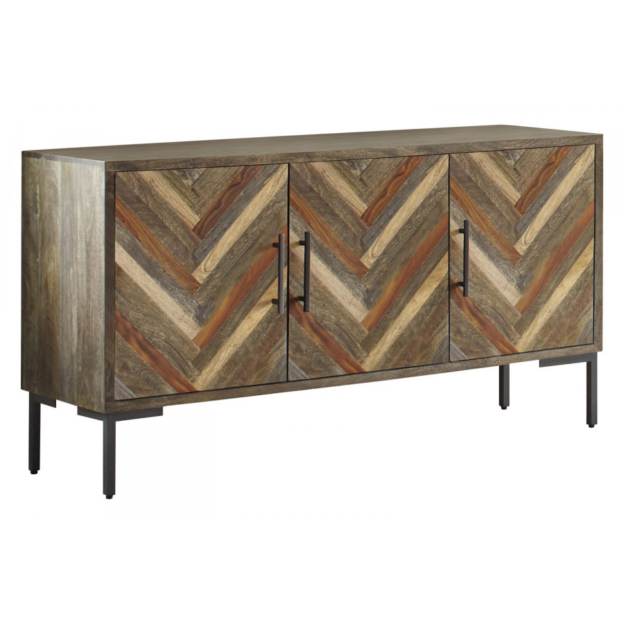 Coaster - Misty Rectangular 3-Door Server in Gray Sheesham