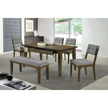 Coaster - Rayleene Tufted Bach Side Chairs (Set Of 2) in Gray/Medium Brown