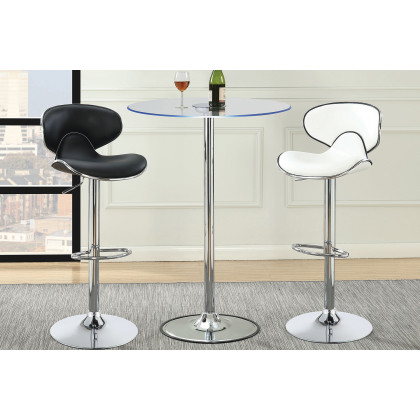 Coaster - Upholstered Adjustable Height Bar Stools (Set Of 2)
