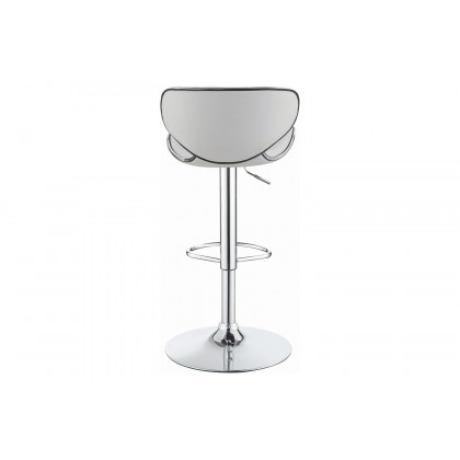 Coaster Upholstered Adjustable Height Bar Stools (Set Of 2) - White/Chrome