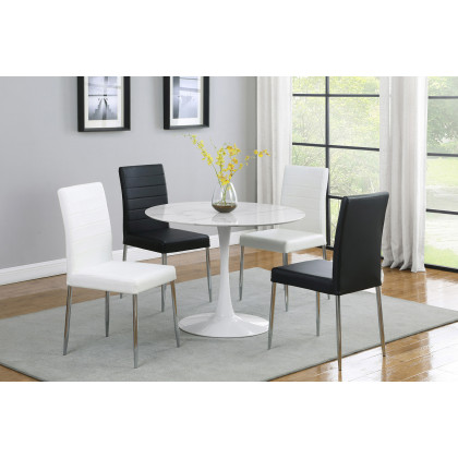 Coaster Vance Upholstered Dining Chairs (Set Of 4) - Black