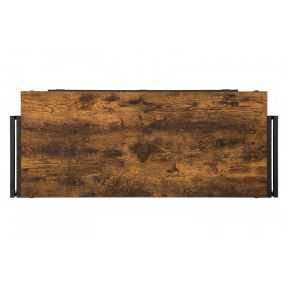 Coaster - Bar Unit With Stemware Rack in Antique Nutmeg