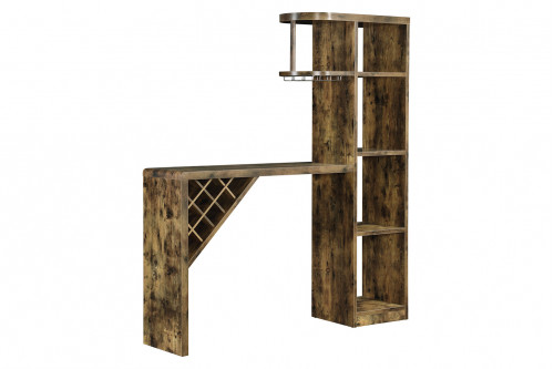 Coaster™ 5-Shelf Bar Table Storage - Antique Nutmeg