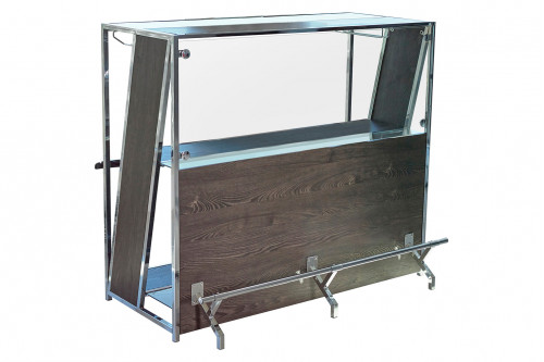 Coaster™ 2-Shelf Bar Unit With Footrest - Dark Oak