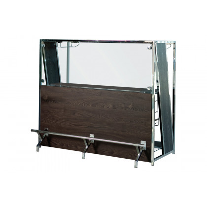 Coaster - 2-Shelf Bar Unit With Footrest in Dark Oak