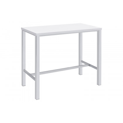 Coaster - 5-Piece Bar Set in White High Gloss/Chrome