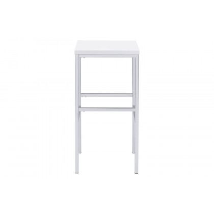 Coaster - 5-Piece Bar Set in White High Gloss/Chrome