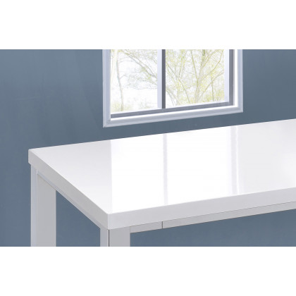 Coaster - 5-Piece Bar Set in White High Gloss/Chrome