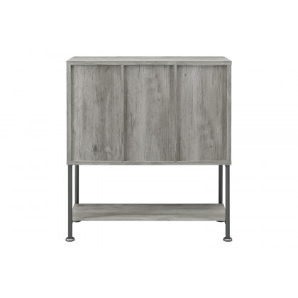 Coaster - Sliding Door Bar Cabinet With Lower Shelf in Gray Driftwood